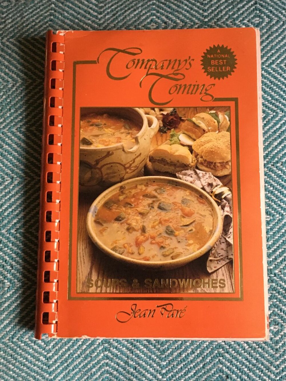 Vintage Company's Coming: Soups and Sandwiches by Jean Paré Coil Bound, 1989 🥣